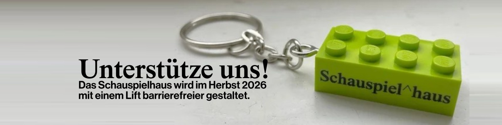 Bring mich rauf
Lifteinbau im Schauspielhaus für mehr Barrierefreiheit